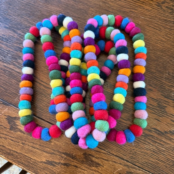 Trader Joe’s Felted Wool Garland - 9 ft - Picture 2 of 2